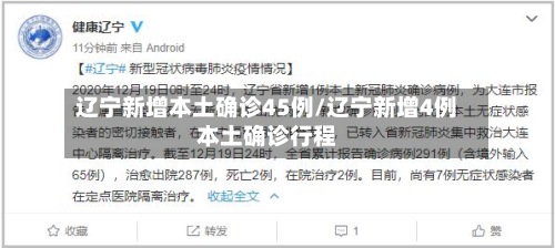 辽宁新增本土确诊45例/辽宁新增4例本土确诊行程-第3张图片