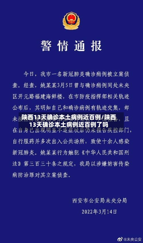 陕西13天确诊本土病例近百例/陕西13天确诊本土病例近百例了吗