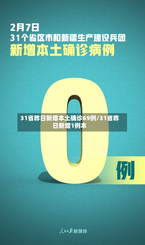 31省昨日新增本土确诊69例/31省昨日新增1例本