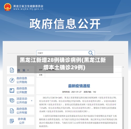 黑龙江新增28例确诊病例(黑龙江新增本土确诊29例)