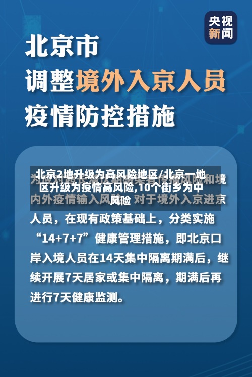 北京2地升级为高风险地区/北京一地区升级为疫情高风险,10个街乡为中风险-第2张图片