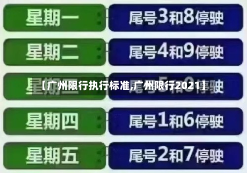 【广州限行执行标准,广州限行2021】-第2张图片