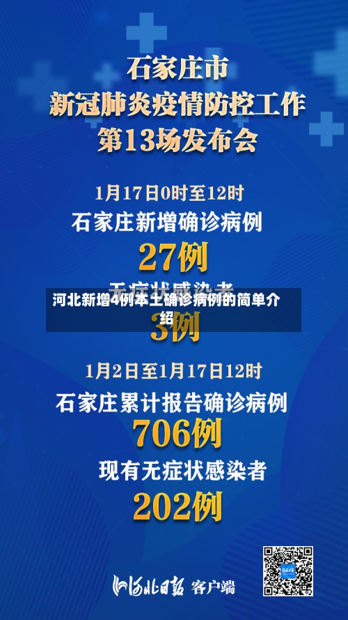 河北新增4例本土确诊病例的简单介绍