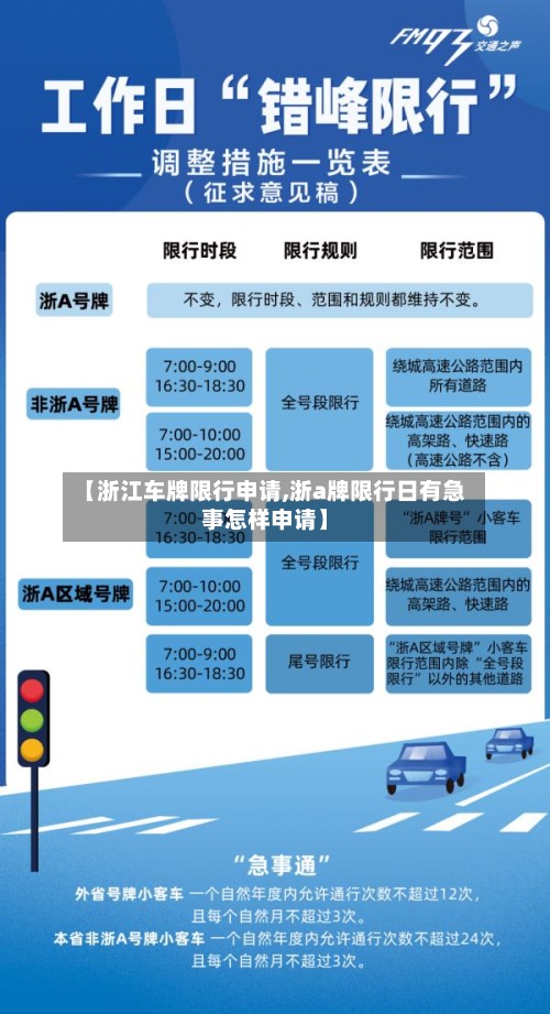 【浙江车牌限行申请,浙a牌限行日有急事怎样申请】-第3张图片