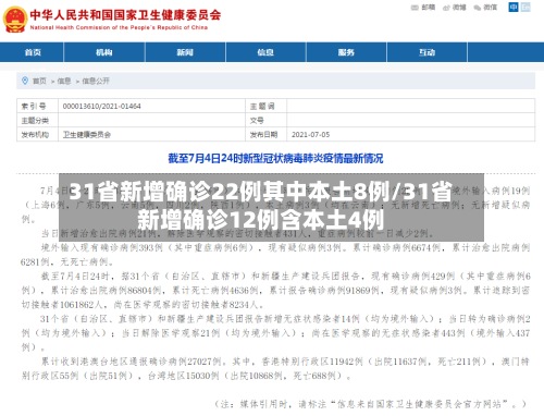 31省新增确诊22例其中本土8例/31省新增确诊12例含本土4例