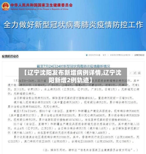 【辽宁沈阳发布新增病例详情,辽宁沈阳新增2例轨迹】
