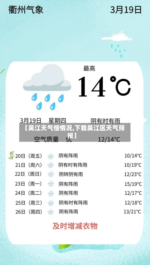 【吴江天气恬情况,下载吴江区天气预报】-第2张图片