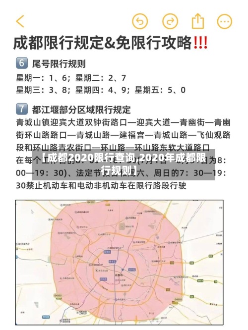 【成都2020限行查询,2020年成都限行规则】-第2张图片