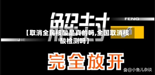 【取消全民核酸是真的吗,全国取消核酸检测吗】-第2张图片