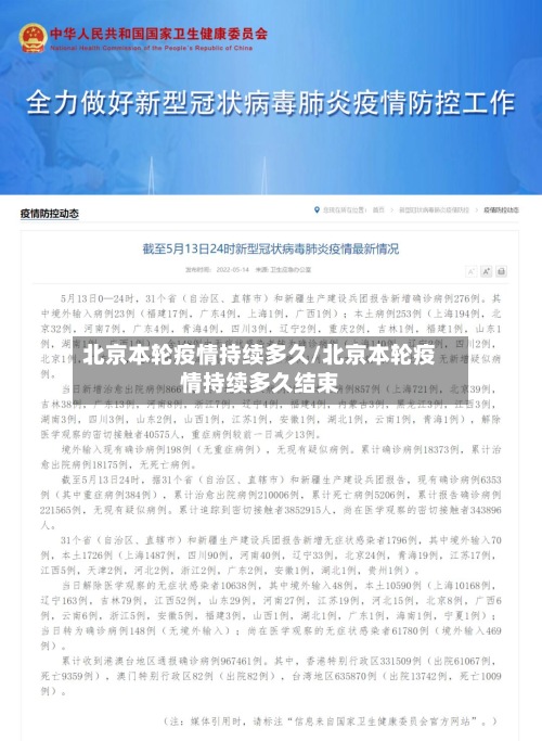 北京本轮疫情持续多久/北京本轮疫情持续多久结束