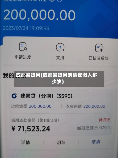 成都易贷网(成都易贷网刘涛安微人多少岁)-第2张图片