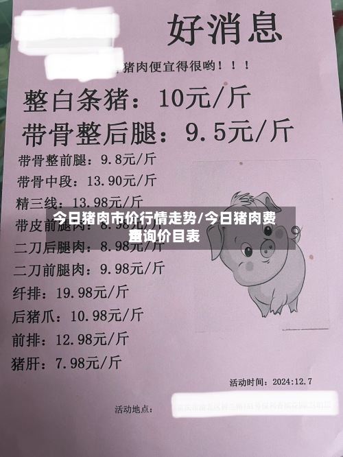 今日猪肉市价行情走势/今日猪肉费用
查询价目表