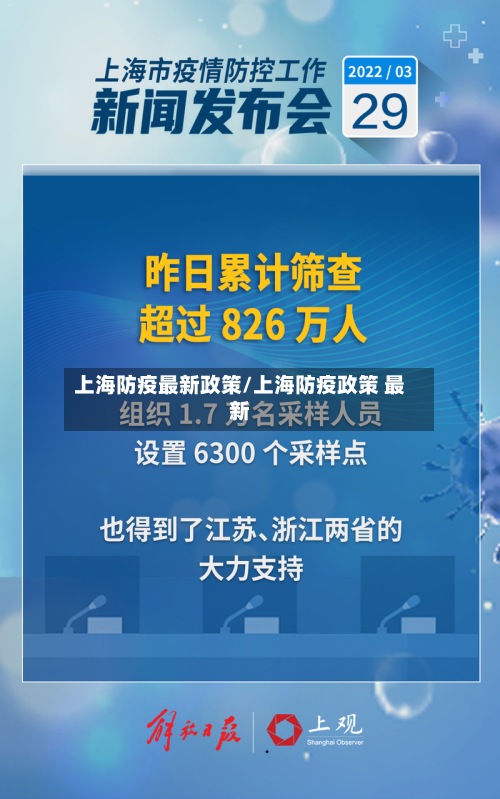 上海防疫最新政策/上海防疫政策 最新