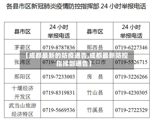 【成都最新的防疫通告,成都最新防控指挥部通告】-第2张图片