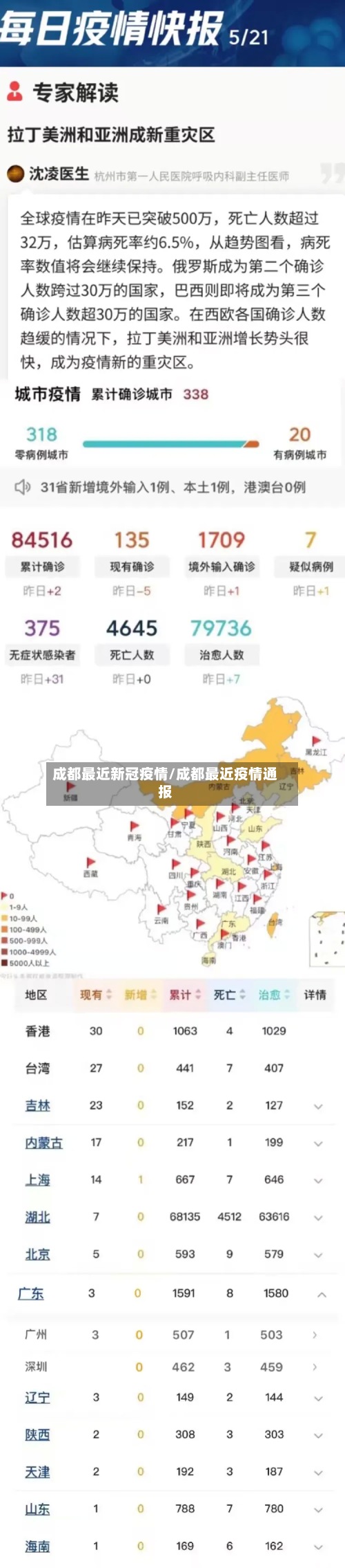 成都最近新冠疫情/成都最近疫情通报