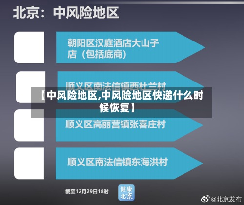 【中风险地区,中风险地区快递什么时候恢复】